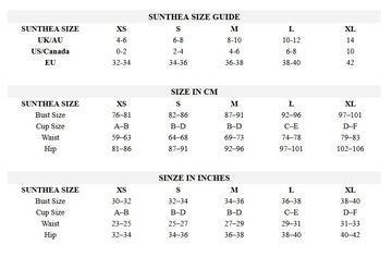SUNTHEA size guide