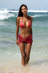 Limited Edition: Theia Swim Skirt - Cherry Red