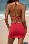 Limited Edition: Theia Swim Skirt - Cherry Red