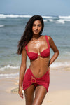 Limited Edition: Theia Swim Skirt - Cherry Red